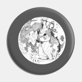 Rabbit Moon Pin