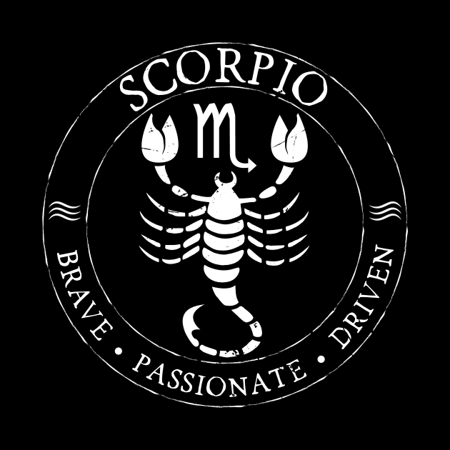 Scorpio Zodiac Birthday Star Sign Zodiac Gift by atomguy