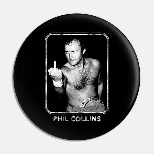 Phil Collins -- Aesthetic Fan Art Retro Style Pin by Classic Cassette