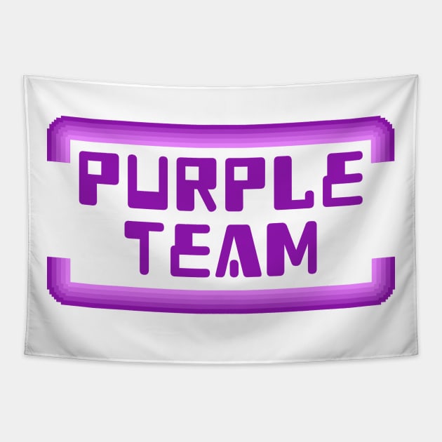 Cybersecurity Purple Team Arcade Gamification Banner Tapestry by FSEstyle