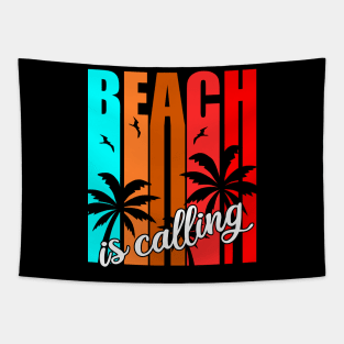Beach Summer Palm Holiday Tapestry