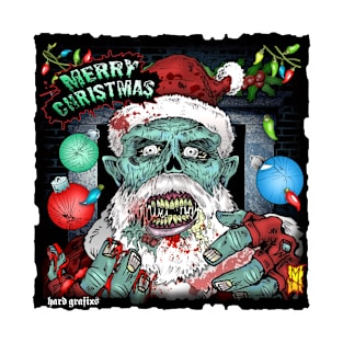 Santa Zombie wants Brains by Grafixs© / Miguel Heredia T-Shirt