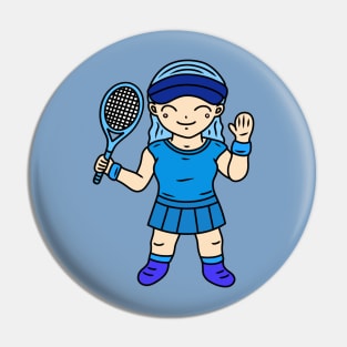 Cute girl tennis player Pin