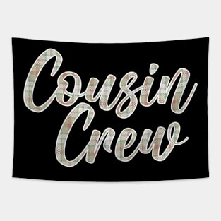 Cousin Crew Plaid Design Tapestry