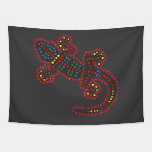 Gecko Dot Paintigs Tapestry