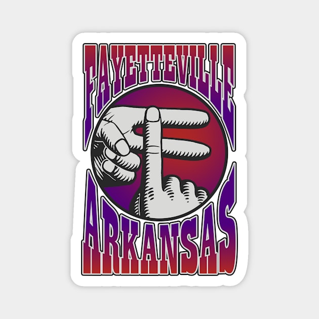 Fayetteville Hand (no distress, front only) Magnet by rt-shirts