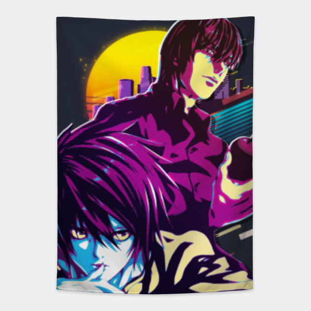 Death Note L And Light Yagami Death Note Tapestry Teepublic Au Watch online subbed at animekisa. teepublic