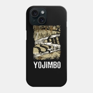 Yojimbos Cinematic Mastery Retro Nostalgia Tee Celebrating Kurosawa and Mifune's Collaborative Brilliance Phone Case