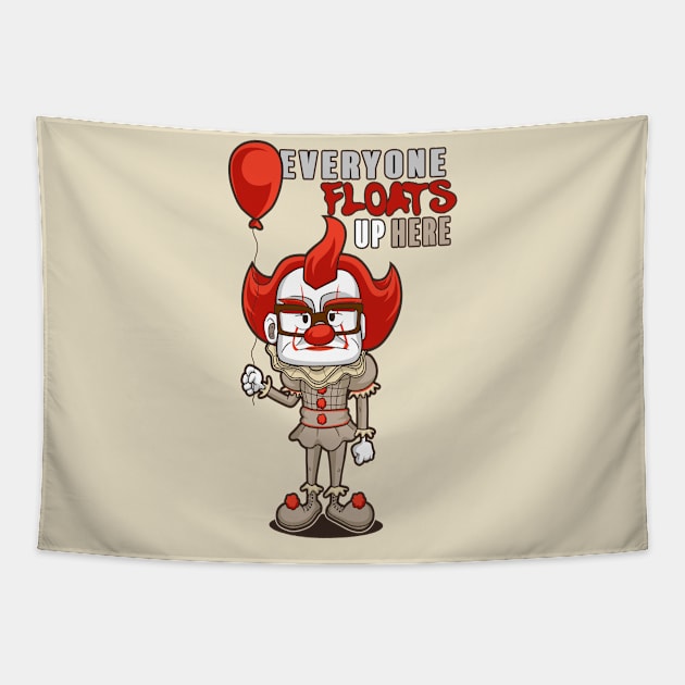 Floats UP here Tapestry by Dark Planet Tees