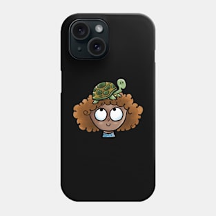 Turtle on Head Phone Case