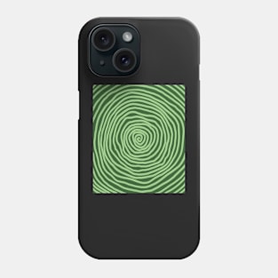 spiral pattern green halloween Phone Case