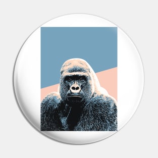 Retro Gorilla Art Pin