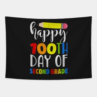 Happy th Day of Second Grade for Teacher or Chid Tapestry