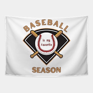 Swing Season: Baseball Bat Design Tapestry