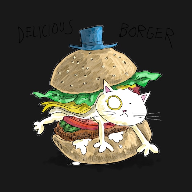 Dapper Cat - Delicious Borger by johnnybuzt