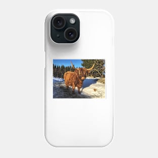 Scottish Highland Cattle Cow 1919 Phone Case