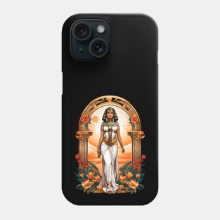 Cleopatra Queen of Egypt retro vintage floral design Phone Case