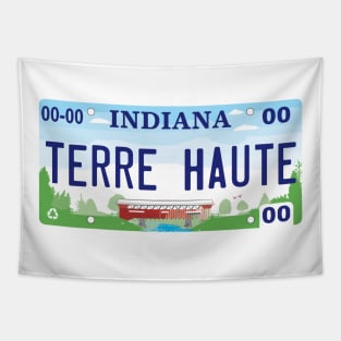Terre Haute License Plate Tapestry