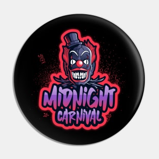 Clown Midnight Carnival Gamer Halloween Scary Pin