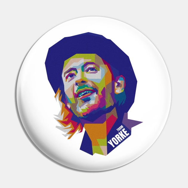 Thom Yorke in WPAP Art Pin by Yopi