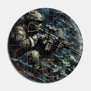 Camouflage Chaos Military 2 Pin