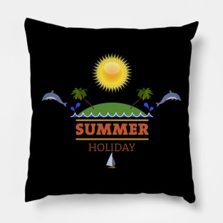 Vacations Holidays Summer Sea Beach Travel Coast Pillow