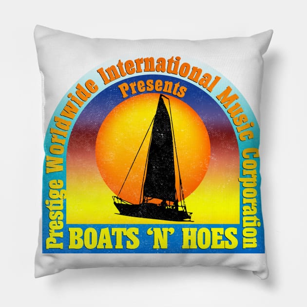 Boats'n Hoes Pillow by synaptyx