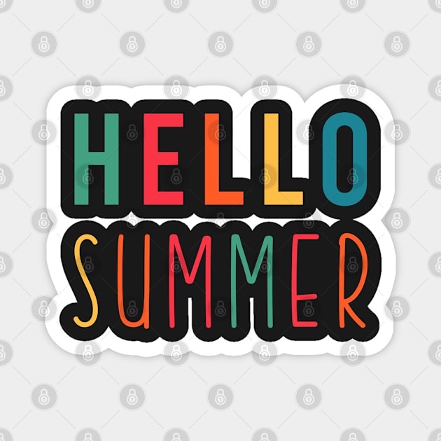 Hello Summer Magnet by CityNoir