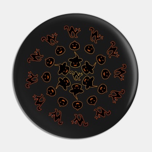 Halloweeen circle Pin