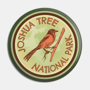 Joshua Tree Western Scrub Jay Logo Pin