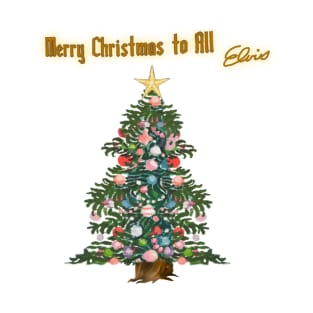 Merry Christmas to all - Elvis with tree T-Shirt