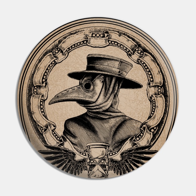 Vintage Plague Doctor - Plague Doctor - Pin