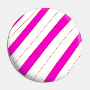 Pink red stripes retro art design Pin