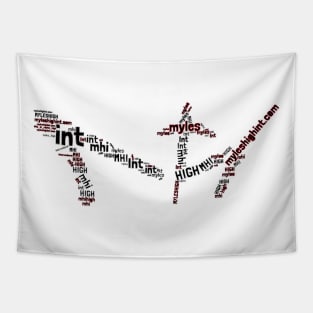 MylesHighInt.com MHI Word Logo Tapestry