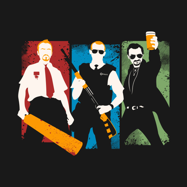 Blood and Ice Cream Shaun Of The Dead TShirt TeePublic