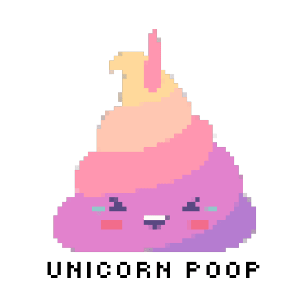Unicorn poop pixel by The Bunga