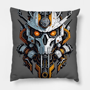 Mecha Skull S01 D75 Pillow