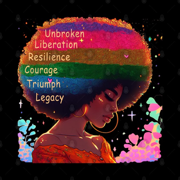 Strong Woman, Retro Afro Woman: Celebrating Mothers with Unbroken Liberation, Resilience, Courage, Triumph, and Legacy by O.M.Art&Yoga