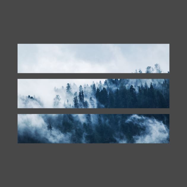 Rectangle Misty Forest Landscape Cut Out by shellysom91