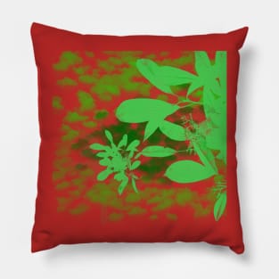 Green leaf Pillow