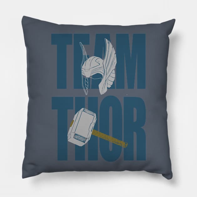 TEAM THOR Pillow by GeekGiftGallery