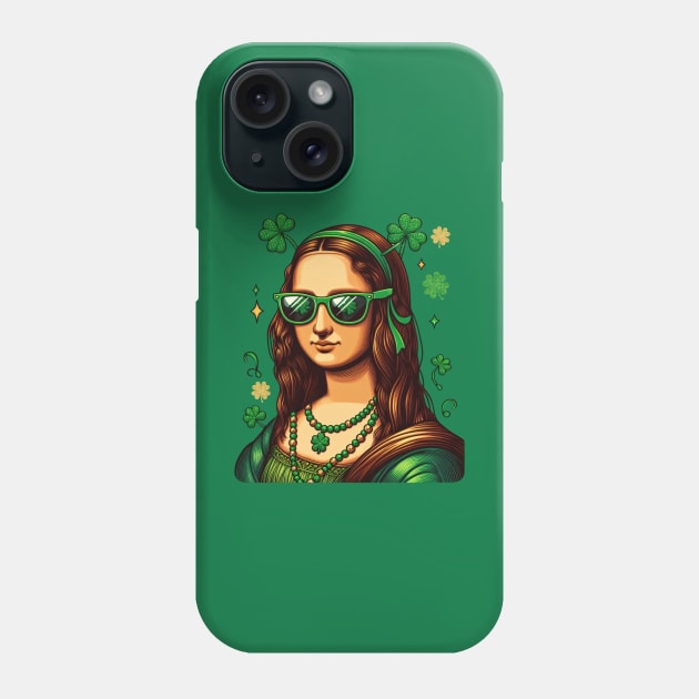 St Patricks Day Mona Lisa Phone Case by Statewear