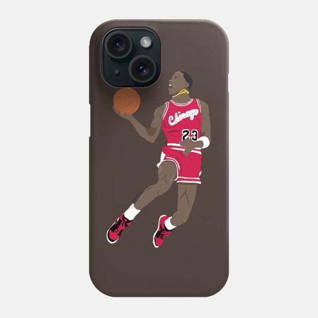 Michael Jordan 1985 Dunk Contest Phone Case by WalkDesigns