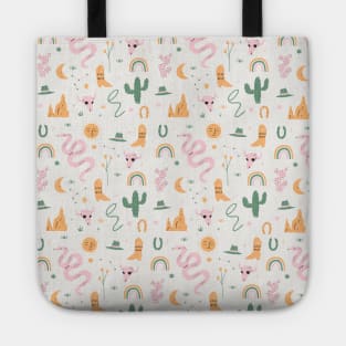 Wild West Pattern Small Tote