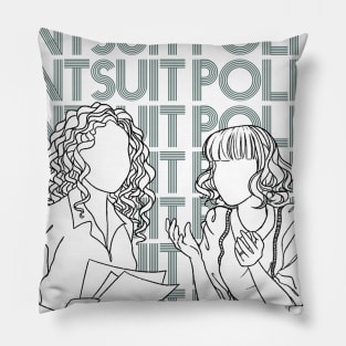 Pantsuit Politics: 80s Font Pillow