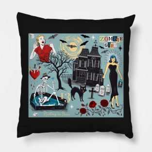 Zombie Girl Pillow