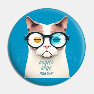 Cogito ergo meow Pin