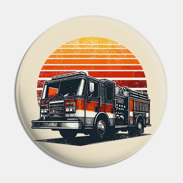 Fire Truck Pin by Vehicles-Art