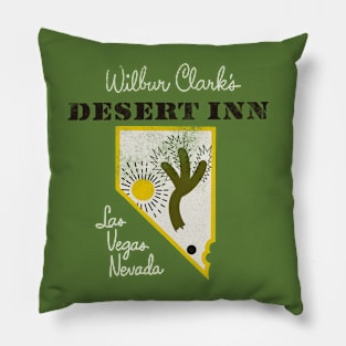 Retro Vintage Wilbur Clark's Desert Inn Resort and Casino Las Vegas Pillow