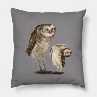 Grumpy Owl. Silly Owl Pillow